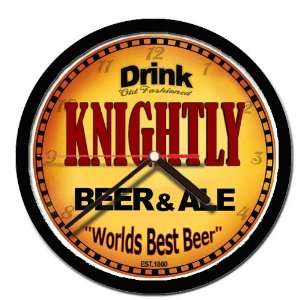  KNIGHTLY beer and ale cerveza wall clock 