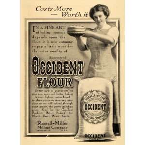 1911 Ad Fine Art Baking Occident Flour Russell Miller 
