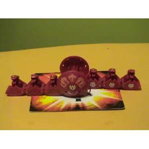  Bakugan New Vestroia Trap Red Pyrus Hexados (Loose) Toys 