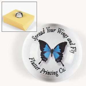 Personalized Dome Butterfly Paperweight   Invitations & Stationery 
