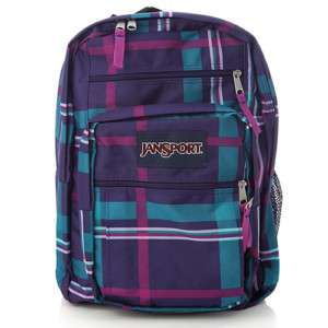 Jansport Big Student Backpack JS 43685J7XY PUR PRY PLD  
