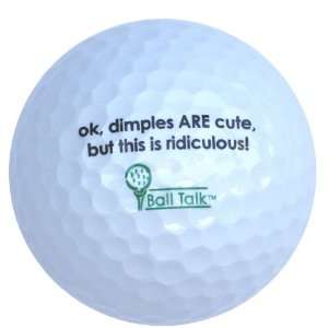  BallTalk Golf Balls   (Dimples ARE cute, but this is 
