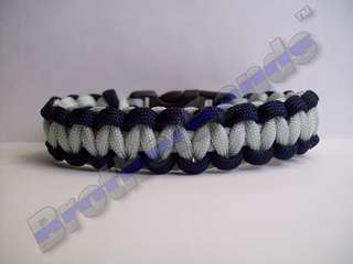 Police Thin Blue Line Paracord Survival Bracelet Any Sz  