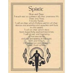   Poster Set of 5 Spirit Water Fire Earth Air 