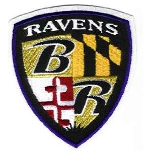 Baltimore Ravens Shield Team Patch   Iron On or Sew On   3 wide x 3 1 