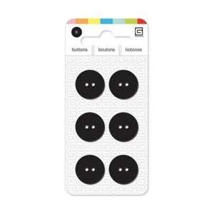  Basic Grey Yummy Colored Essential Resin Buttons 15mm 6 