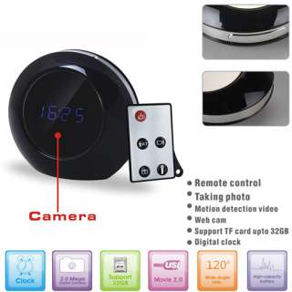 MINI spy clock dvr hidden camera video recorder digital camcorder 