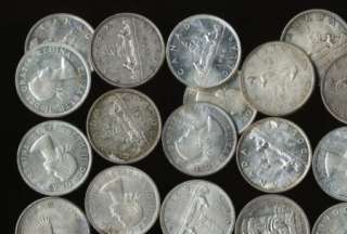 50 CANADA 80% SILVER DOLLARS (30 TrOz ASW) NICE COINS   