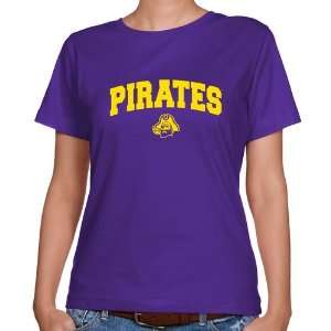 ECU Pirate Attire  East Carolina Pirates Ladies Purple Logo Arch 