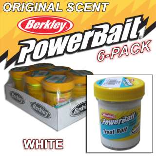 Pack Berkley Trout PowerBait Original Scent   White  