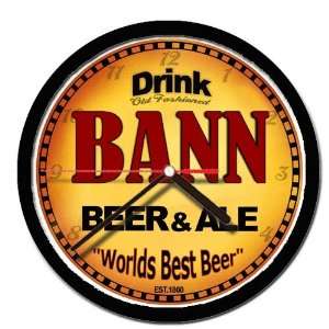  BANN beer and ale cerveza wall clock 