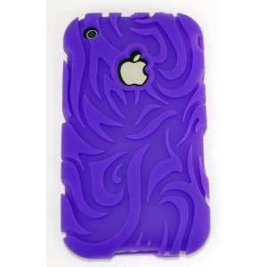  KingCase Tribal Tattoo Case for iPhone 3G / 3GS   Purple 
