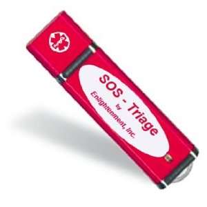   on a Stick medical flash drive 4GB SOS Triage (color RED) Electronics