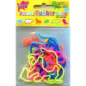  Shaped Rubber Bands Bracelets 12Pack Wild Toys & Games