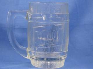 Dads Root Beer Soda Pop Clear Glass Barrel Mug Stein  
