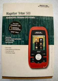 NEW Magellan Triton 500 Handheld GPS Receiver Color Screen Waterproof 