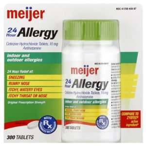  Meijer 24 Hour Allergy Tablets   300 Count Health 