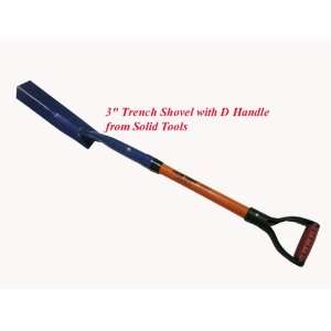  3 Trenching Shovel with D Grip Fiberglass Handle