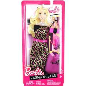  Barbie Fashionistas   Leopard Print Dress & Pink Belt 