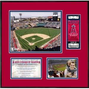  Los Angeles Angels of Anaheim Ticket   Angel Stadium Frame 