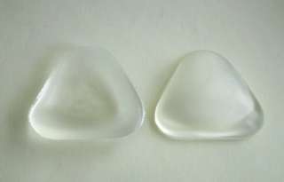 BRAZA Silicone Triangle Push Up Bra Inserts Pads Cup A/B Breast Size 
