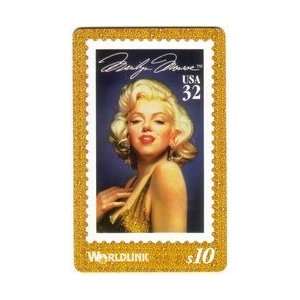   Marilyn Monroe Postage Stamp (32c Marilyn In Gold Dress) Everything