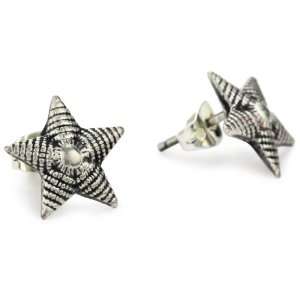  Bing Bang Night Sky North Star Silver Stud Earrings 