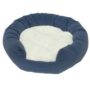   Happy Hounds Murphy Donut Large 42 Inch Dog Bed, Denim