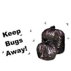 Repellent Trash Bags with Pest Guard, 35gal, 2mil, 33 x 45, Black, 80 