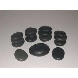  15 Basalt Back and Body Massage Stones With Marble Eye 