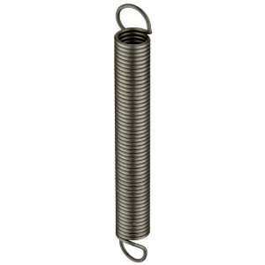 Music Wire Extension Spring, Steel, Inch, 0.3 OD, 0.037 Wire Size, 2 