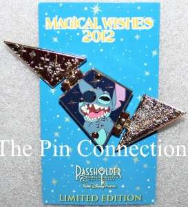 2012 Stitch Magical Wishes Annual Passholder Exclusive Disney Pin LE 