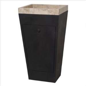  Rectangular Stone Vessel Sink with Tapered Vessel Stand 