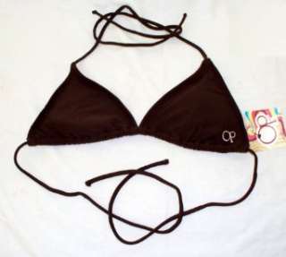    OP Juniors Brown Padded Triangle Bikini Top XS/XCH Clothing