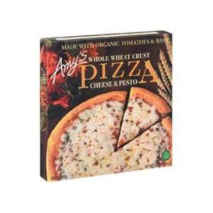 Amys Organic Chese & Pesto W/Whole Wheat Pizza, Size 14 Oz (pack of 