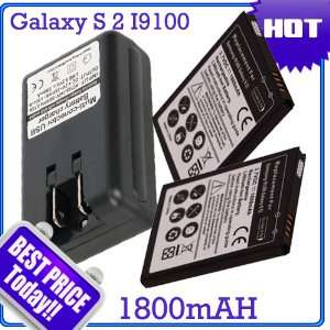  2XNEW Battery+Dock Charger For Samsung Galaxy S 2 I9100 