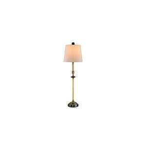  Currey and Company 6208 Bastone Table Lamp in Brass/Black 