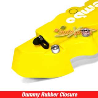 Brembo Style Brake Caliper Covers FRONT+REAR YELLOW 4PC  