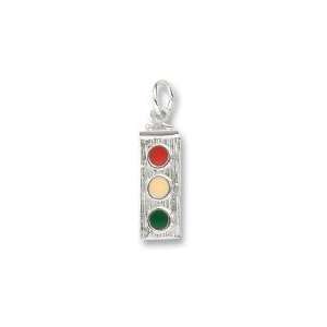  Traffic Light Charm in White Gold Jewelry