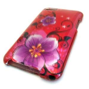  Apple iPOD TOUCH ITOUCH RED CAMELIA FLOWER DAISY CARNATION 