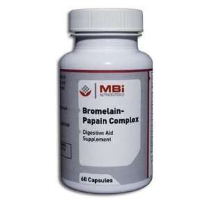  Mbi Nutraceuticals Bromelain papain 180 Ct. Health 