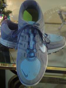 NIKE AIR Lunarlite Run Avant Gray Blue Womens Running Athletic Shoe sz 