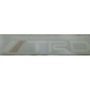  TRD Toyota Racing Development Decal Sticker (new) white 