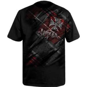    No Fear Iron Paid Black T Shirt (Size2XL)