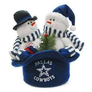  Dallas Cowboys Snowmen Top Hat Show Off Your Holiday And 