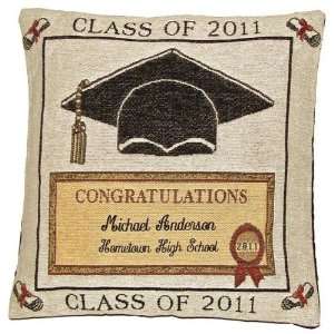  Class of 2011 Personalized Tapestry Pillow Everything 