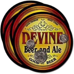  Devine , CO Beer & Ale Coasters   4pk 