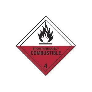  Hazmat Shipping Form Flag, Spontaneously Combustible 