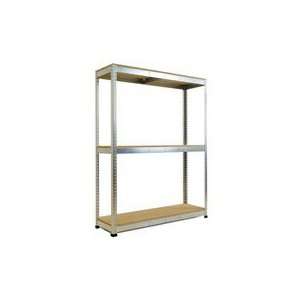 METAL POINT PLUS Galvanized Steel Shelving Unit with particle board 