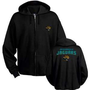  Jacksonville Jaguars Black Touchback II Full Zip Hooded 